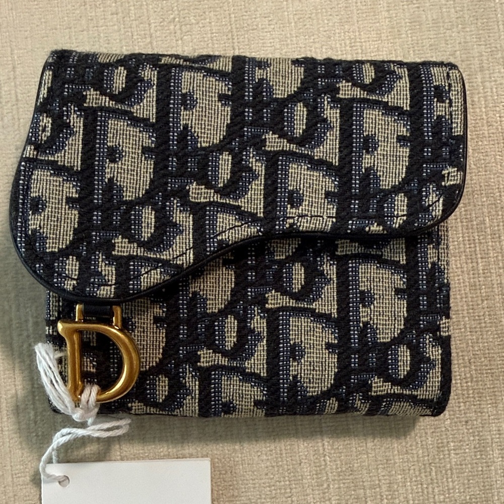 Dior Saddle Lotus Monogram Wallet